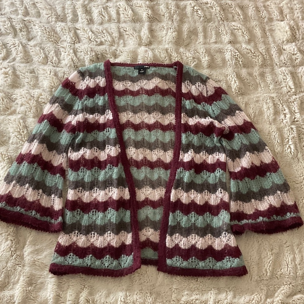 H&M mohair crochet cardigan